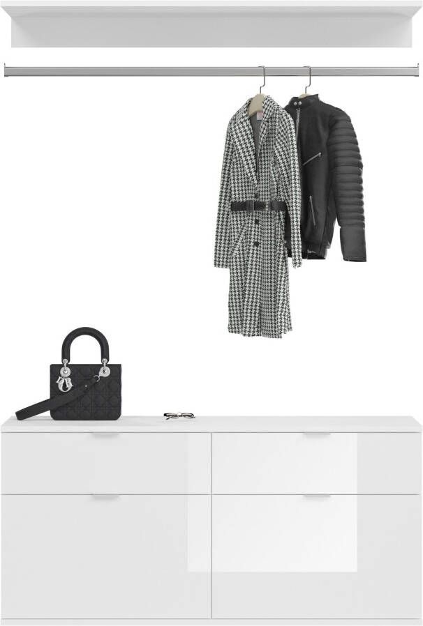 INOSIGN Halmeubelset Trondheim Breedte 212 cm 5-delig bestaande uit: 2x garderobekast 1 commode 1 kledingstang 1 legplank (set 4-delig)