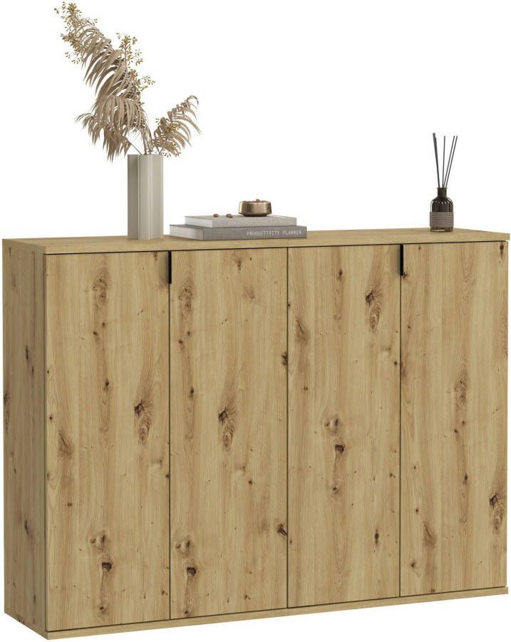 INOSIGN Halmeubelset Trondheim Breedte 122 cm bestaande uit 2 Kommoden 4 Deuren 12 Vakken (set 2-delig)