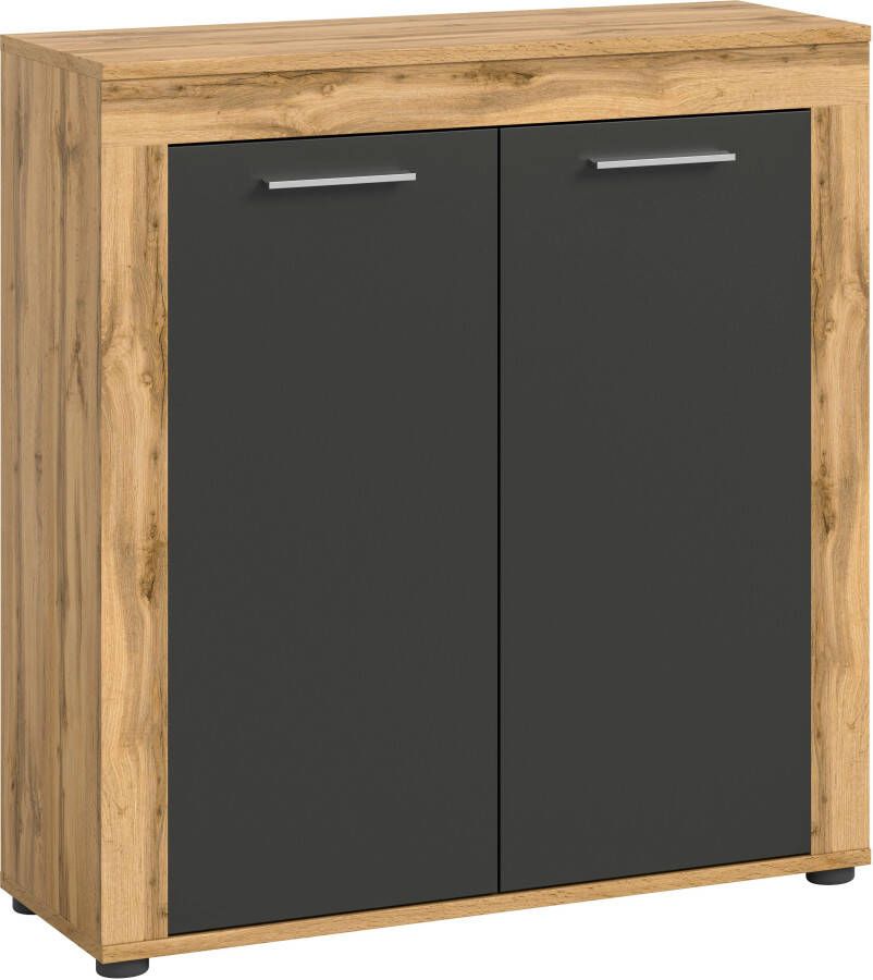 INOSIGN Highboard Aosta Hoogte 88 cm in verschillende kleuren met 2 deuren en 3 vakken woonkamer commode kast