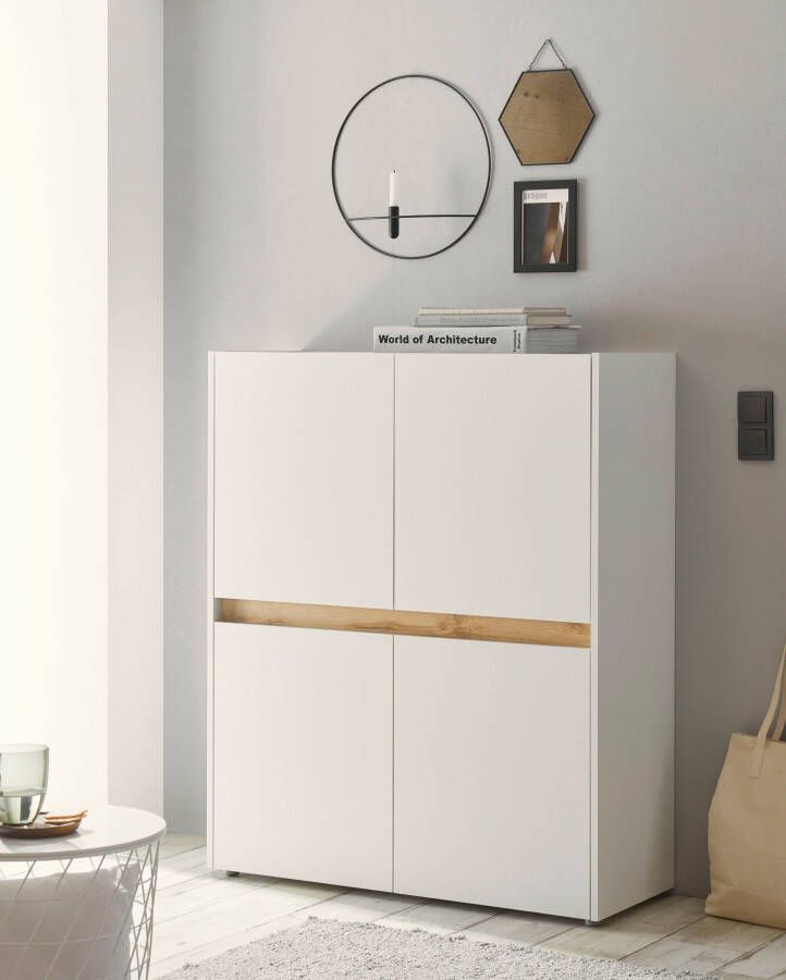 INOSIGN Highboard City Giron moderne kast commode opbergkast hoge kast tijdloos modern voldoende opbergruimte veelzijdig inzetbaar