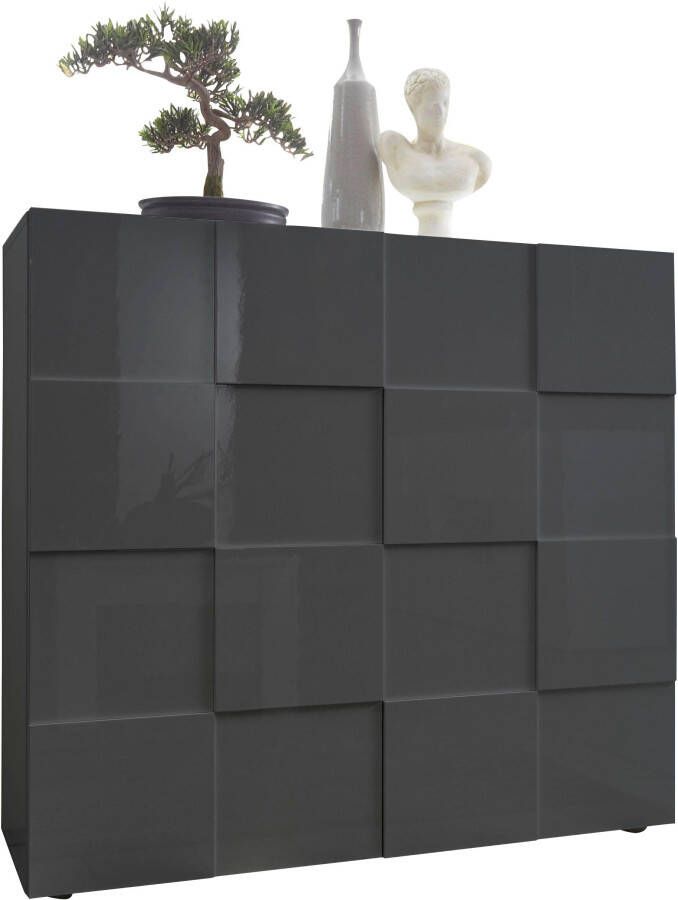 INOSIGN Highboard Dama Hoogte 111 cm Breedte 121 cm Commode 2 deuren Hoge commode