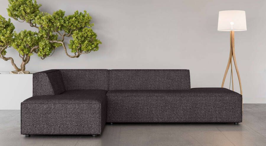 INOSIGN Hoekbank Cavan L-vorm met golfondersteuning afmetingen B D H: 270 180 72 cm