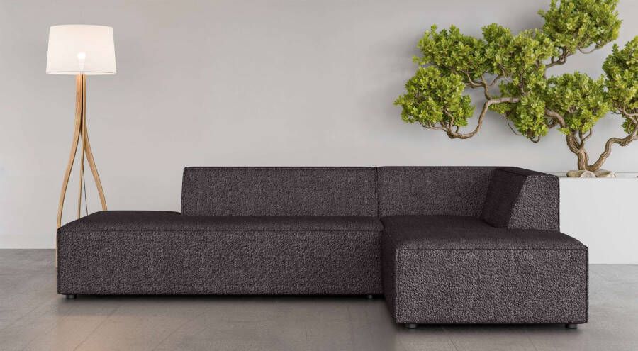 INOSIGN Hoekbank Cavan L-vorm met golfondersteuning afmetingen B D H: 270 180 72 cm