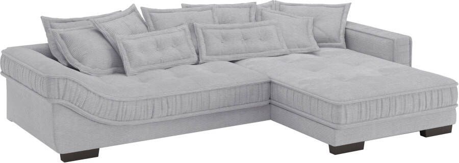 Mr. Couch INOSIGN Hoekbank Divan luxe DuraFlex koudschuim bekleding tot 140 kg 4 bekledingskwaliteiten