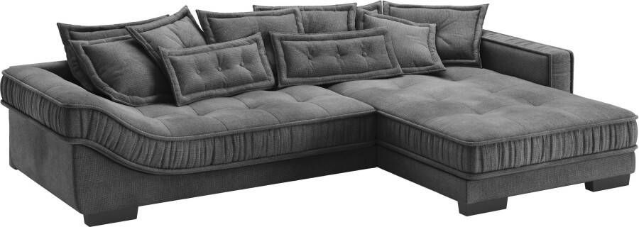 INOSIGN Hoekbank Divan luxe DuraFlex koudschuim bekleding tot 140 kg 4 bekledingskwaliteiten