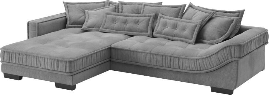 Mr. Couch INOSIGN Hoekbank Divan luxe DuraFlex koudschuim bekleding tot 140 kg 4 bekledingskwaliteiten