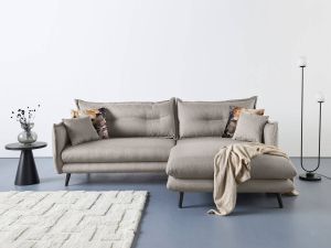 INOSIGN Hoekbank LAZIO inclusief 2 stuks reversible- en 2 stuks sierkussen