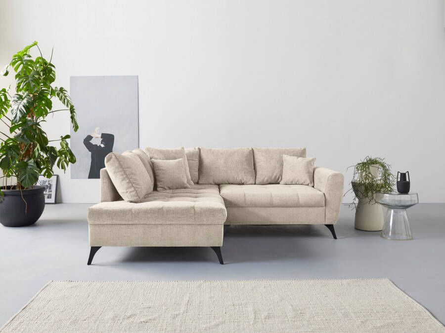 INOSIGN Hoekbank Lörby Vermogen tot 140 kg per zitplaats ook met aqua clean-bekleding