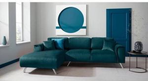 INOSIGN Hoekbank Malaga Deken-look op récamier en armleuning