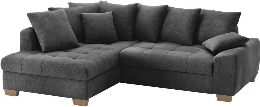 INOSIGN Hoekbank NIKITA Optioneel met koudschuim EasyBett bedlade