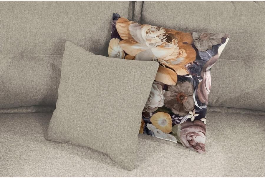 INOSIGN 2-zitsbank LAZIO inclusief 1 stuks reversible- en 1 stuks sierkussen