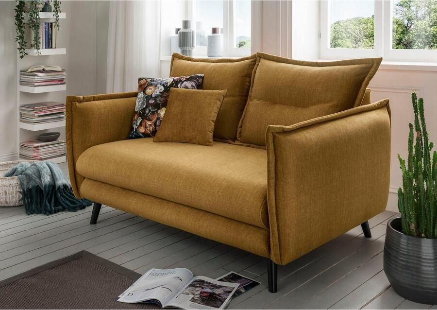 INOSIGN 2-zitsbank LAZIO inclusief 1 stuks reversible- en 1 stuks sierkussen