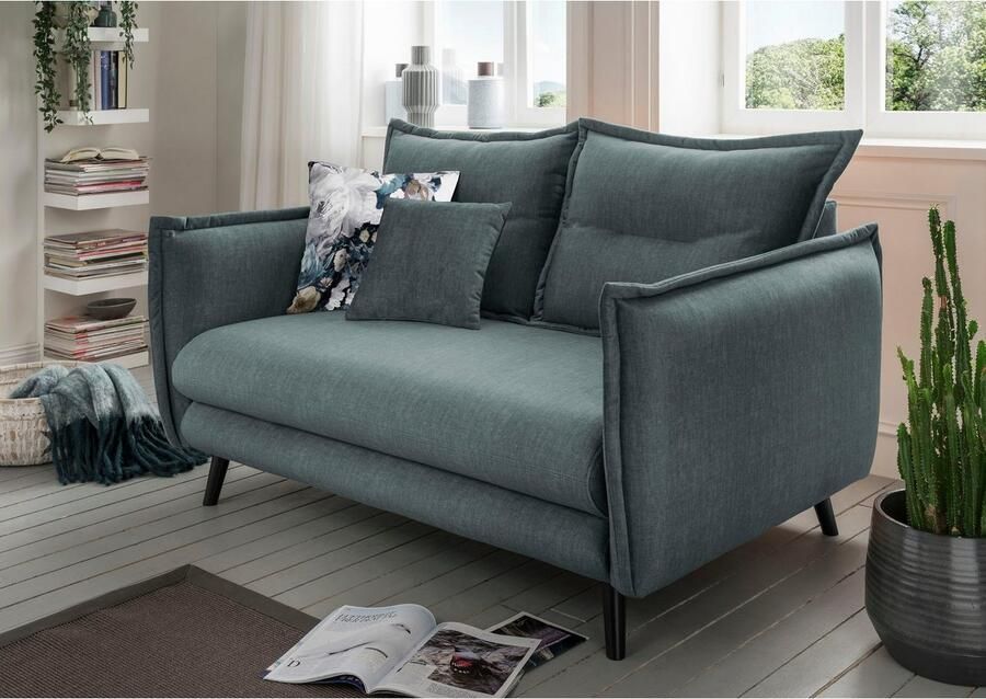 INOSIGN 2-zitsbank LAZIO inclusief 1 stuks reversible- en 1 stuks sierkussen