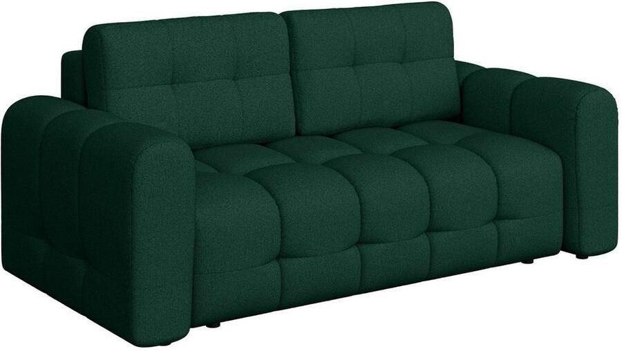 OTTO 2-zitsbank Manilla trendy stiksels 2 rugkussens B D H 195 107 91 cm met golfondersteuning in verschillende materialen en kleuren