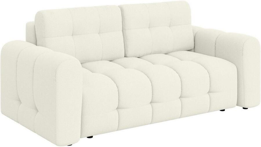 OTTO 2-zitsbank Manilla trendy stiksels 2 rugkussens B D H 195 107 91 cm met golfondersteuning in verschillende materialen en kleuren