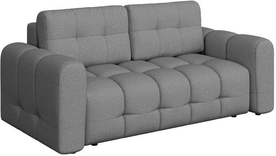 OTTO 2-zitsbank Manilla trendy stiksels 2 rugkussens B D H 195 107 91 cm met golfondersteuning in verschillende materialen en kleuren