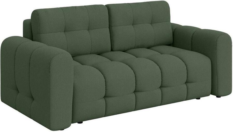 OTTO 2-zitsbank Manilla trendy stiksels 2 rugkussens B D H 195 107 91 cm met golfondersteuning in verschillende materialen en kleuren