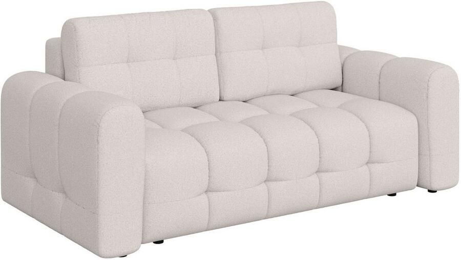 OTTO 2-zitsbank Manilla trendy stiksels 2 rugkussens B D H 195 107 91 cm met golfondersteuning in verschillende materialen en kleuren