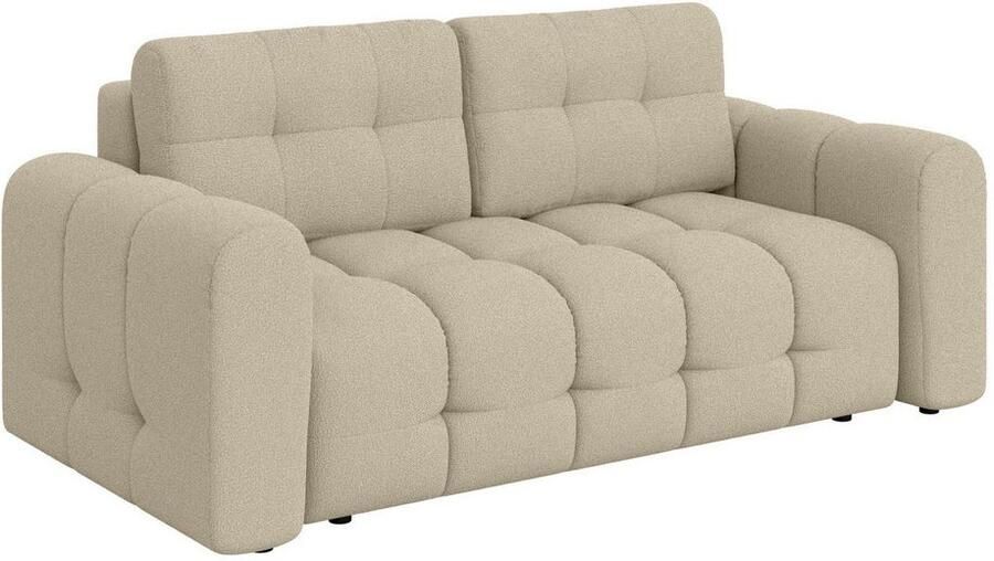 OTTO 2-zitsbank Manilla trendy stiksels 2 rugkussens B D H 195 107 91 cm met golfondersteuning in verschillende materialen en kleuren