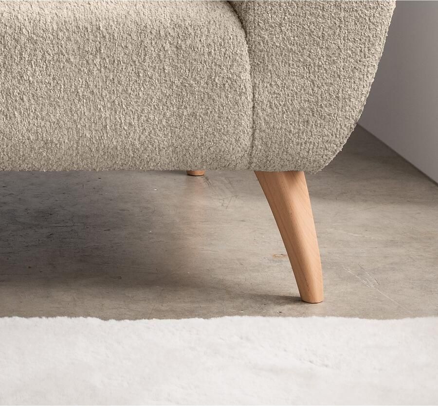 INOSIGN 2-zitsbank twee verschillende pootkleuren naar keuze