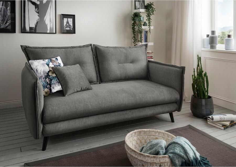 INOSIGN 3-zitsbank LAZIO inclusief 1 stuks reversible- en 1 stuks sierkussen