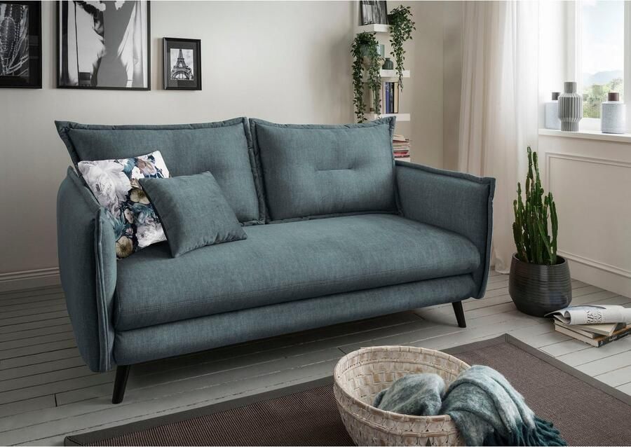 INOSIGN 3-zitsbank LAZIO inclusief 1 stuks reversible- en 1 stuks sierkussen