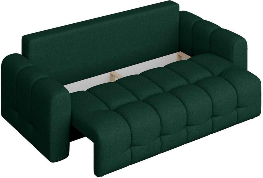OTTO 3-zitsbank Manilla optioneel met bedfunctie B D H 265 117 91 cm met golfondersteuning in verschillende materialen en kleuren