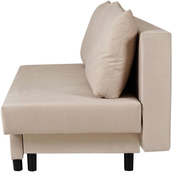 Home affaire 3-zitsbank SAWYER slaapbank met bedlade en golfvering onderhoudsvriendelijke bekleding: velvet & structuur b d h 193 86 83 5 cm