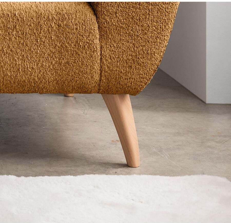 INOSIGN 2-zitsbank twee verschillende pootkleuren naar keuze