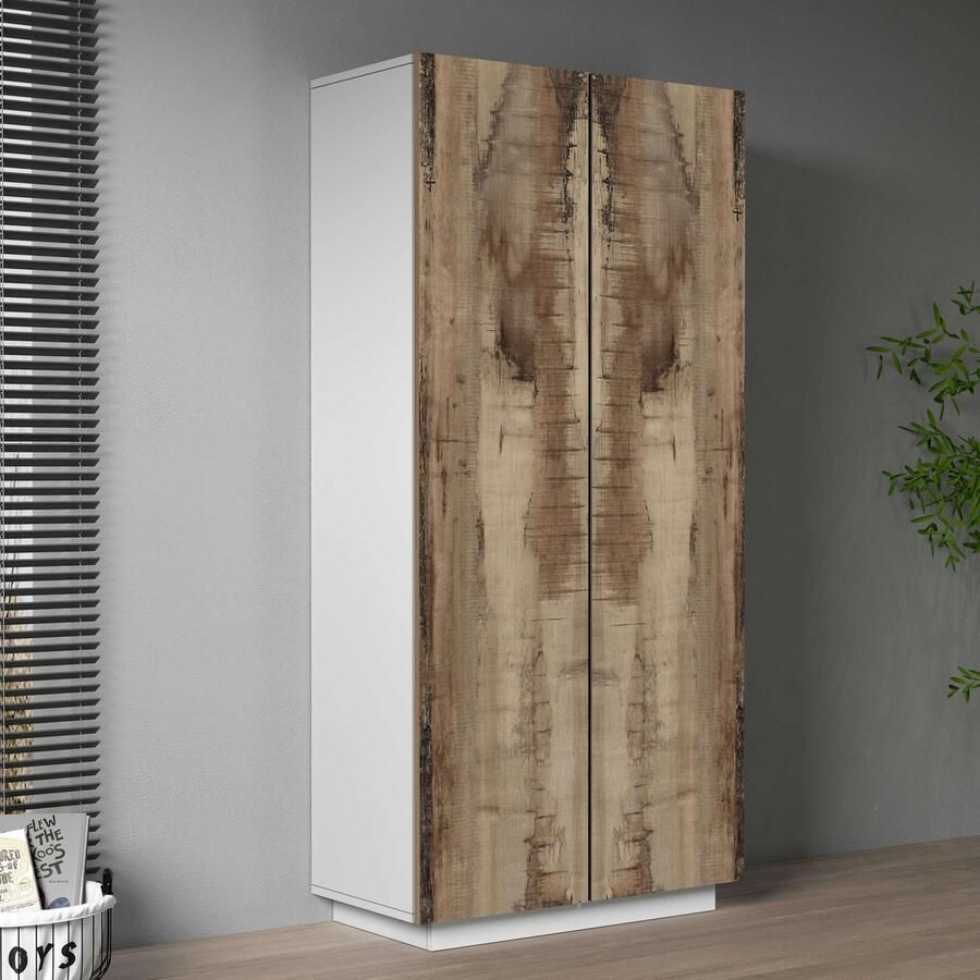 INOSIGN Archiefkast Coro Multifunctionele kast Bureaukast met 2 deuren & verstelbare legplanken hoogte 86 of 166 cm made in italy