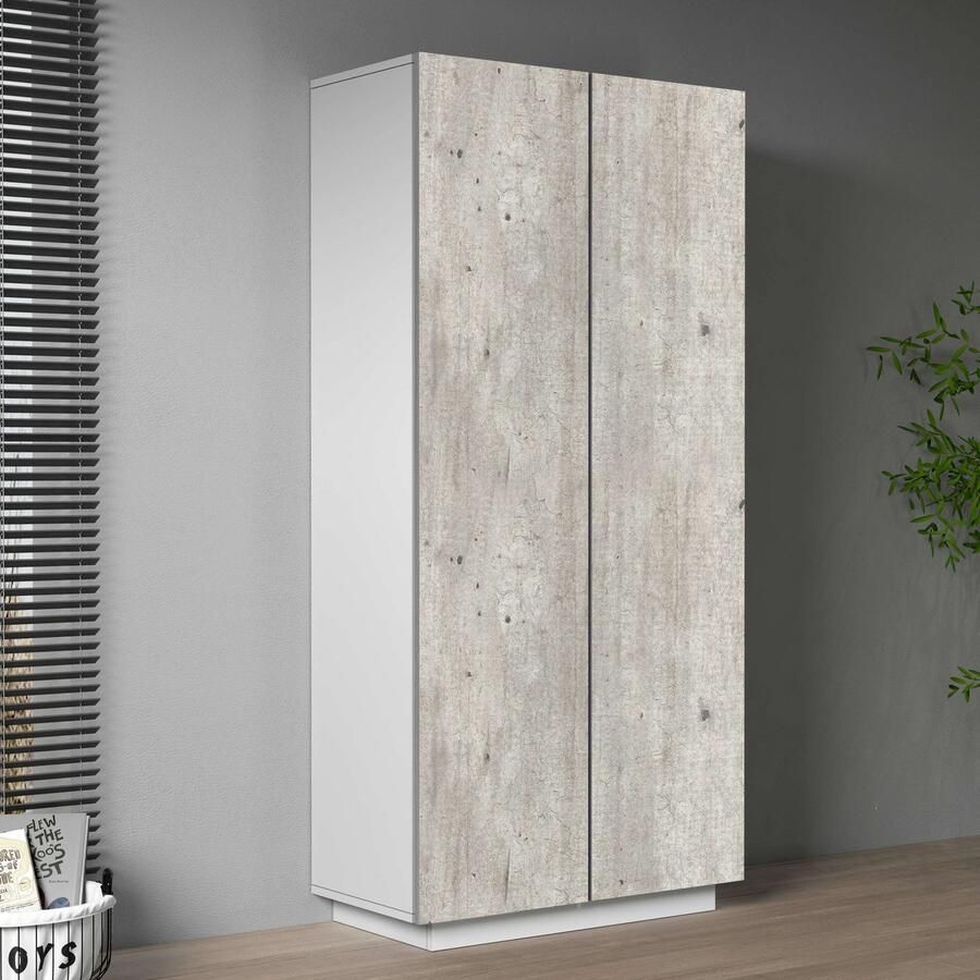 INOSIGN Archiefkast Coro Multifunctionele kast Bureaukast met 2 deuren & verstelbare legplanken hoogte 86 of 166 cm made in italy
