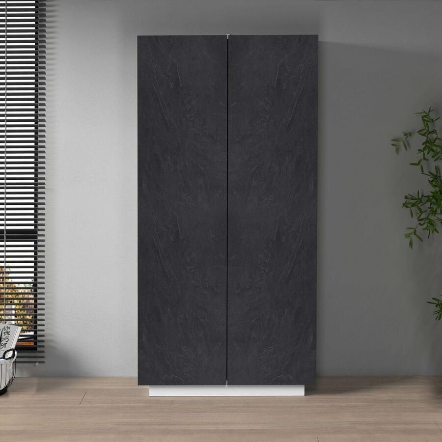 INOSIGN Archiefkast Coro Multifunctionele kast Bureaukast met 2 deuren & verstelbare legplanken hoogte 86 of 166 cm made in italy