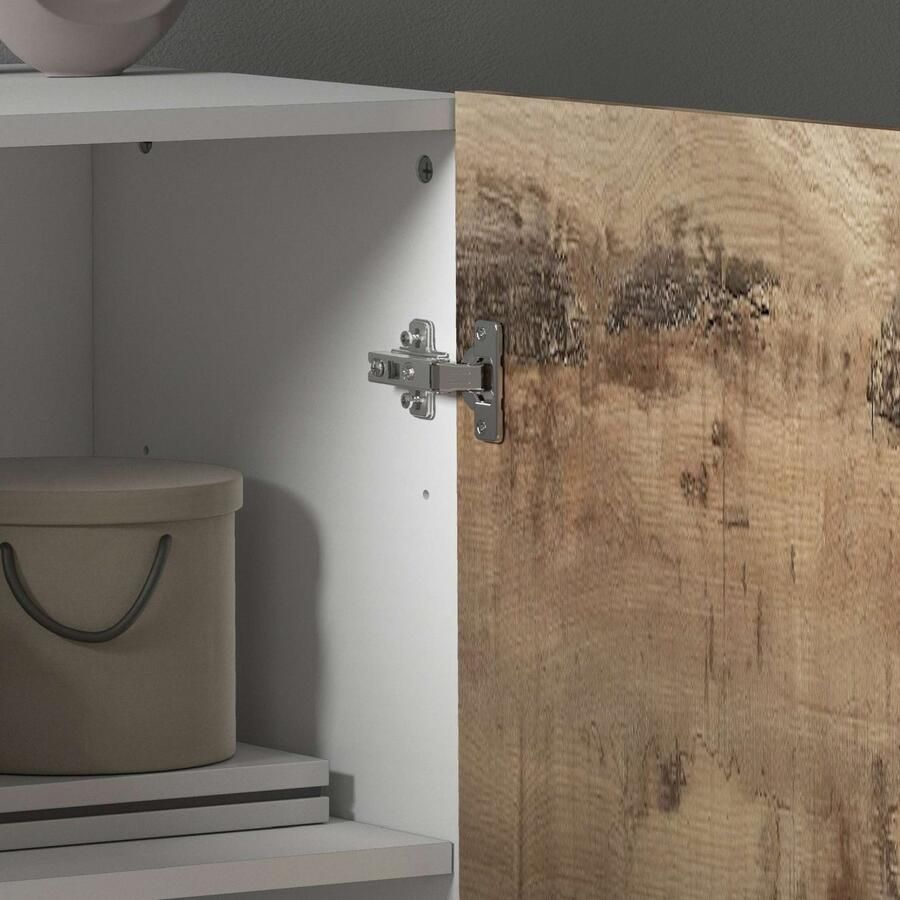 INOSIGN Archiefkast Coro Multifunctionele kast Bureaukast met 2 deuren & verstelbare legplanken hoogte 86 of 166 cm made in italy