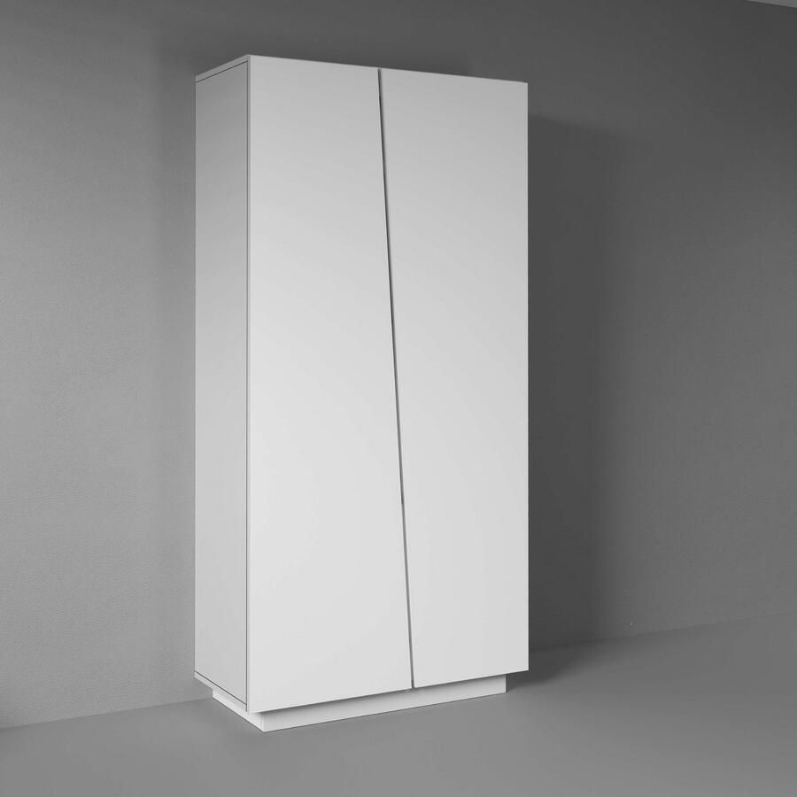 INOSIGN Archiefkast Vega Multifunctionele kast Bureaukast met 2 deuren & verstelbare legplanken hoogte 86 of 166 cm made in italy