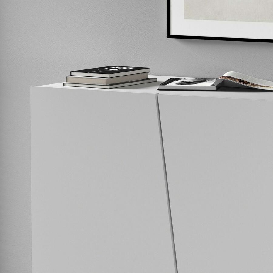 INOSIGN Archiefkast Vega Multifunctionele kast Bureaukast met 2 deuren & verstelbare legplanken hoogte 86 of 166 cm made in italy