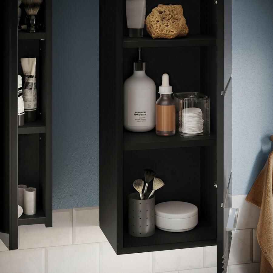 INOSIGN Hangend kastje Malmö breedte 30 cm 1 deur (verwisselbare deurstop) 2 planken in verschillende kleuren verkrijgbaar badkamermeubels badkamerkast kast badkamer