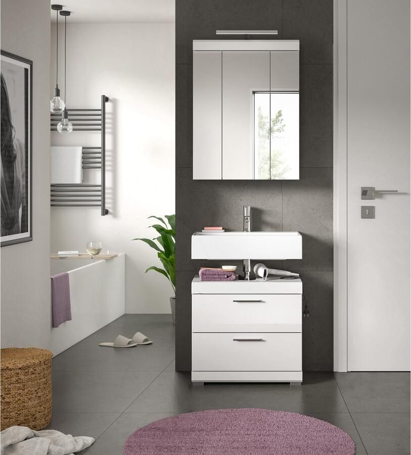 INOSIGN Badkamerserie Siena 2-delig inclusief LED-verlichting bestaande uit: (set 2-delig)