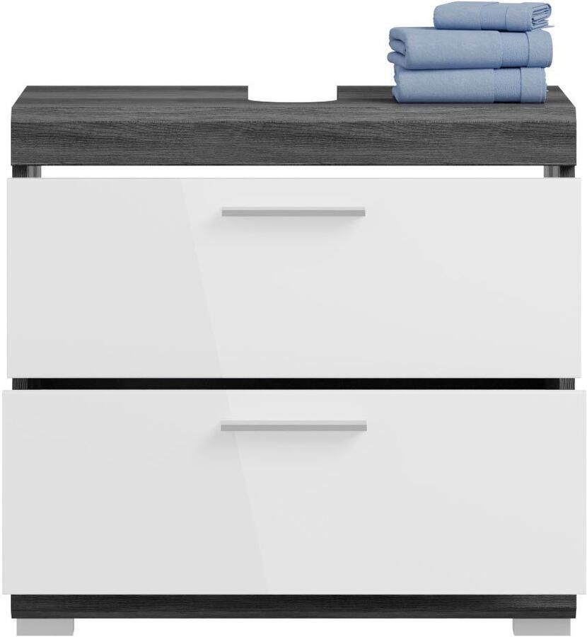 INOSIGN Badkamerserie Siena 4-delig bestaande uit: Wastafelonderkast Spiegelkast Onderkast Hankast (set 4-delig)