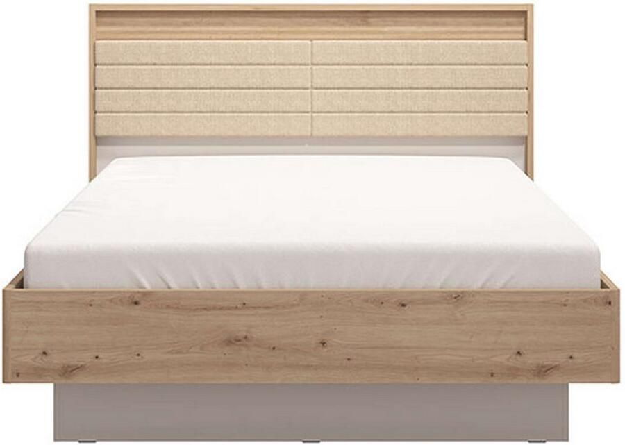 INOSIGN Bedframe Modena met gedeeltelijk gepolsterde hoofdeinde 160 of 180x200cm fsc -gecertificeerd trendkleur cashmere