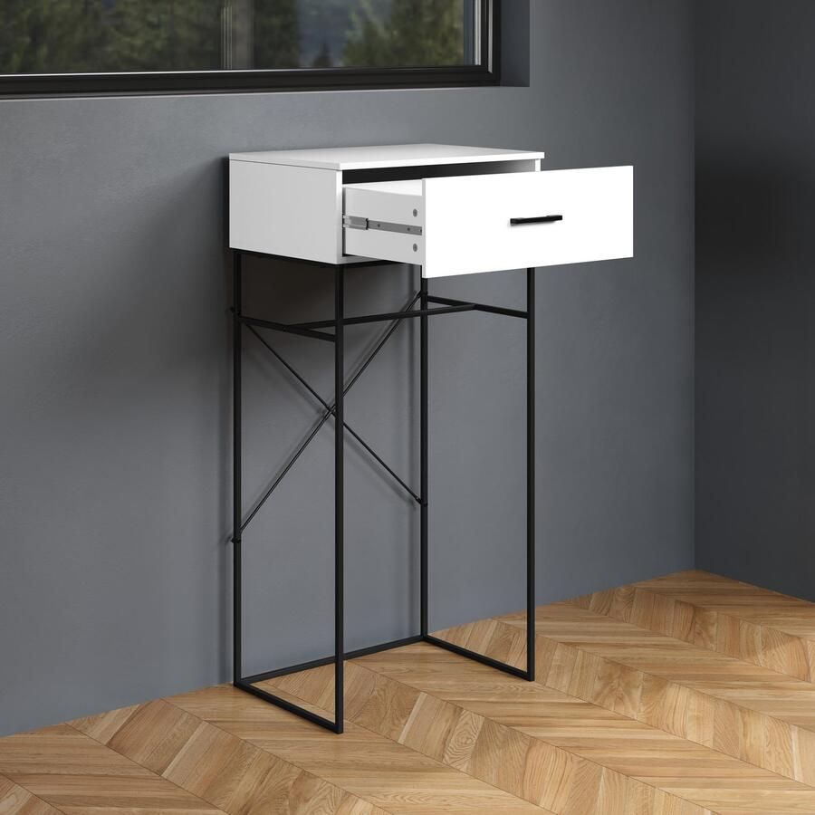 INOSIGN Bijzettafel Sterling Console tafel met 1 lade (B D H) 60 48 132 cm (1 stuk)