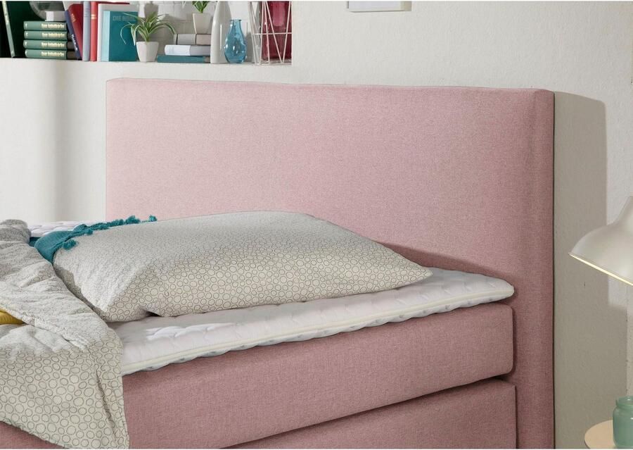 INOSIGN Boxspring Eliana incl. topmatras in 4 breedten 3 matrassoorten en 2 hardheden