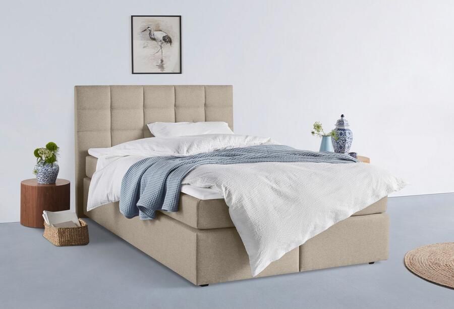 INOSIGN Boxspring OVALO optioneel met bedbox verkrijgbaar in h2 h3 & h4