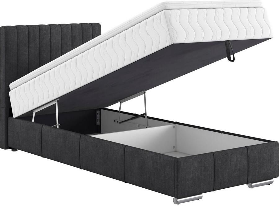 INOSIGN Boxspring Thor met bedbodem incl. matras topverkoper Topmatras en sierkussen in verschillende hardheden beschikbaar