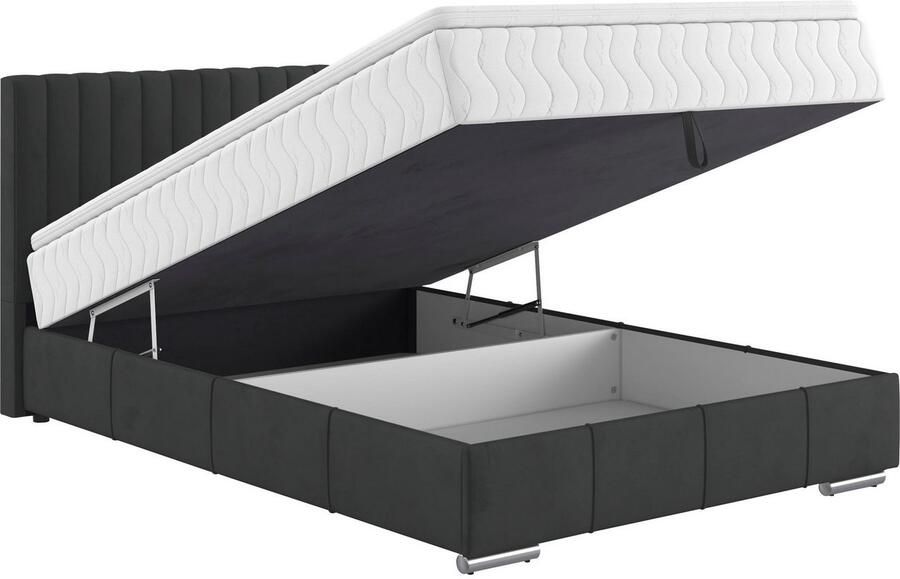 INOSIGN Boxspring Thor met bedbodem incl. matras topverkoper Topmatras en sierkussen in verschillende hardheden beschikbaar