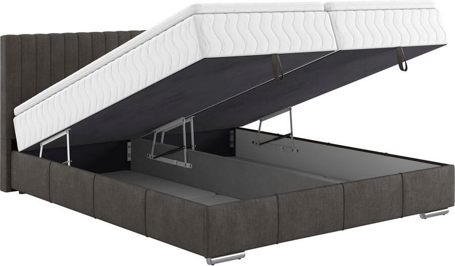INOSIGN Boxspring Thor met bedbodem incl. matras topverkoper Topmatras en sierkussen in verschillende hardheden beschikbaar