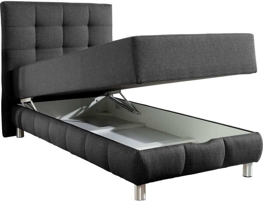 INOSIGN Boxspring Vaasa inclusief bedlade & topper xxl-uitvoering extra lengte 220 cm