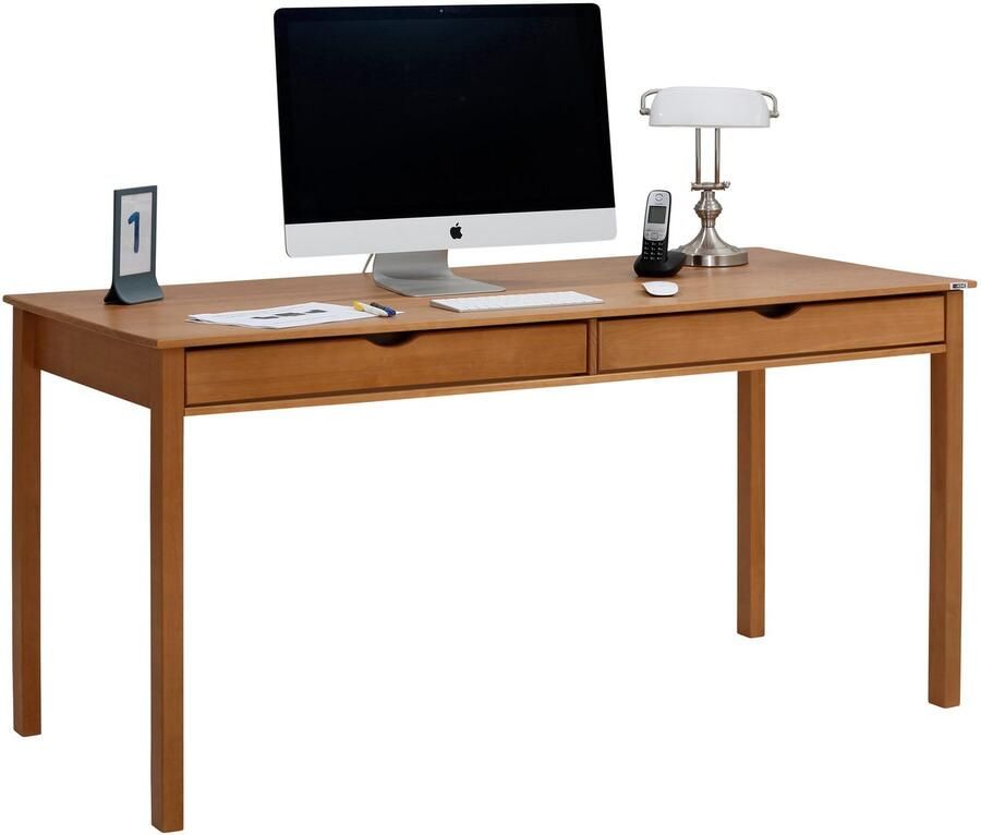 INOSIGN Bureau Gava Massief grenen ingefreesde verzonken grepen hoogte 80 cm (1 stuk)