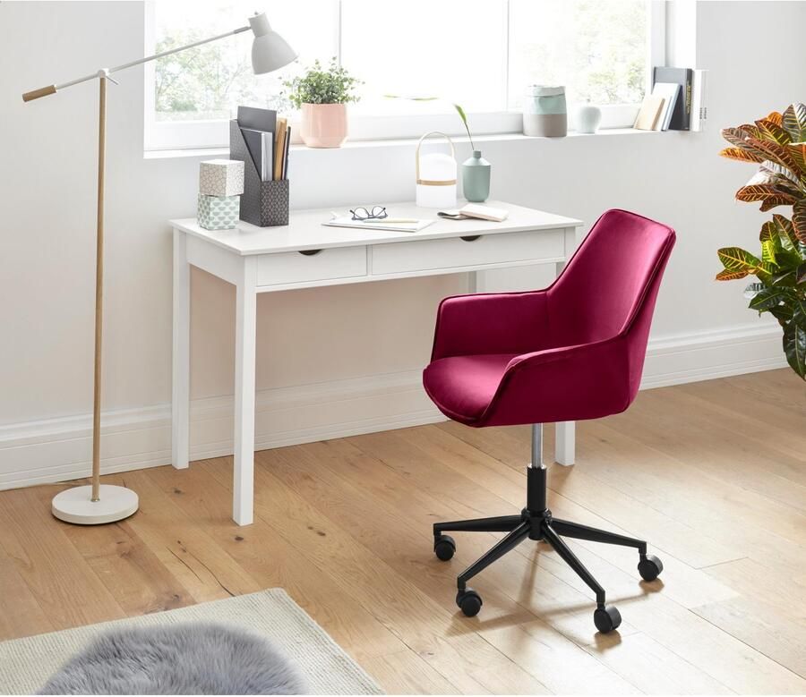 INOSIGN Bureau Gava massief grenenhout voor het thuiskantoor laptoptafel breedte 120 cm