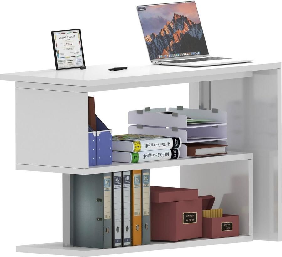 INOSIGN Bureau Volta Made in Italy multifunctioneel als computertafel hoekbureau of sideboard