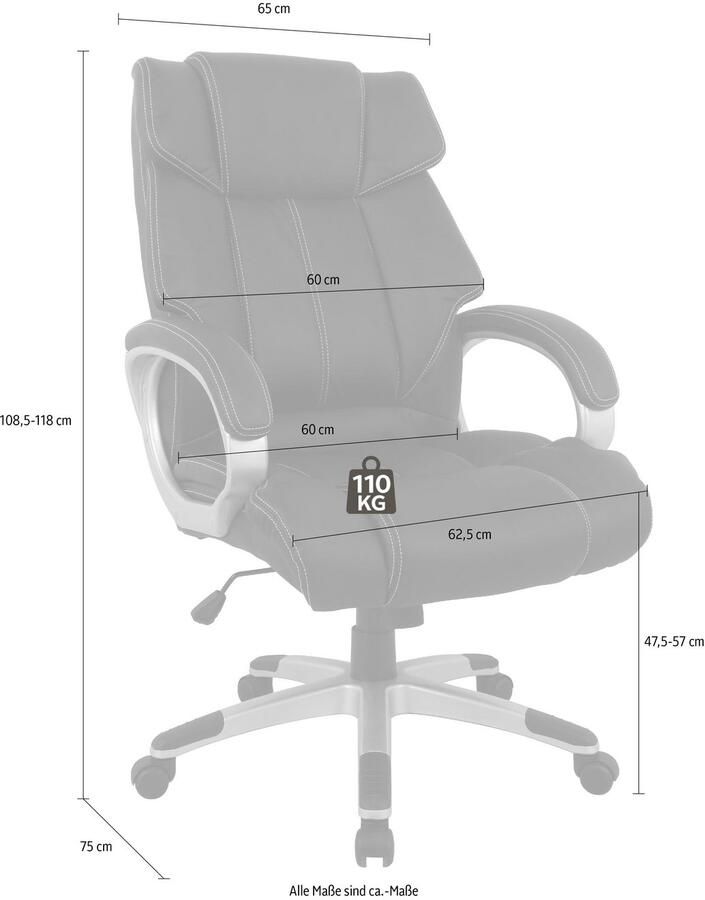 INOSIGN Bureaustoel Comfortabele bureaustoel voor thuiswerken (Home Office)